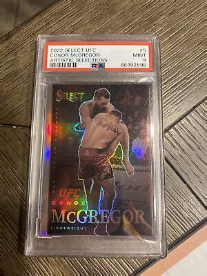 2022 Select UFC Conor McGregor Artistic Selections 5 Lightweight PSA 9