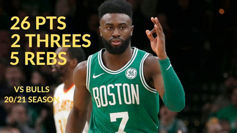 Jaylen Brown Pts Threes Rebs Asts Highlights Vs Chicago Bulls