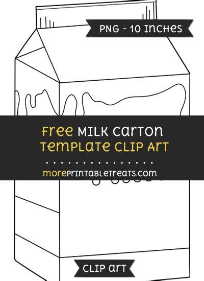 Free Milk Carton Template - Clipart Milk Carton, Carton Box, Templates ...