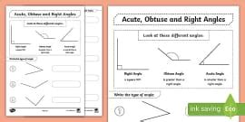 Measure And Order Angles Differentiated Worksheet Twinkl