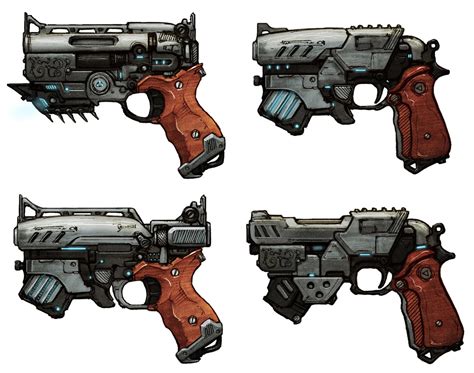 Handgun - sketches (Rachel) by chrislazzer on DeviantArt