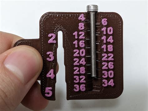 Super Compact Screw Measuring Tool By Simon Menard Download Free Stl Model