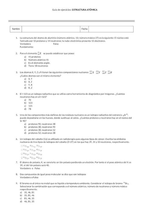 DOCX Guía de ejercicios estructura atómica DOKUMEN TIPS