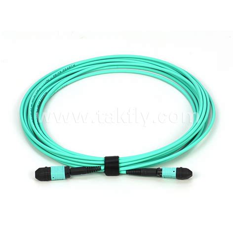 12 Cores Mpo Female Type B Om3 Fiber Optic Trunk Cable Fiber Optic Trunk Cable And Data Center