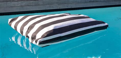 Floating Pool Bean Bag Black White Stripe Sale Uncategorized