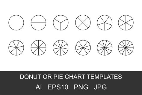 Donut or Pie Chart Templates Graphic by VikkiShop · Creative Fabrica