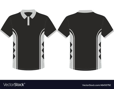 Polo Shirt Template T Shirt Polo Templates Design Vector Image