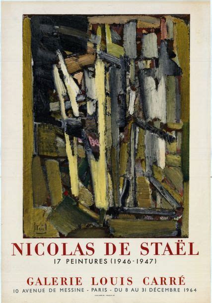 Nicolas De Stael Affiches Lithographie Affiche D