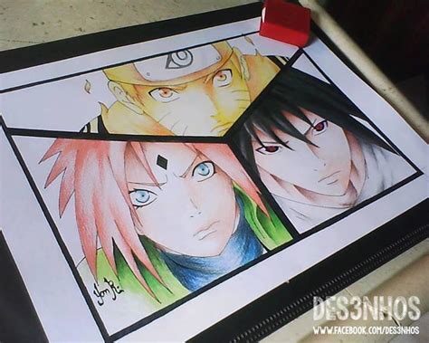 Team 7 Drawing Naruto Shippuden By Des3nhos On Deviantart