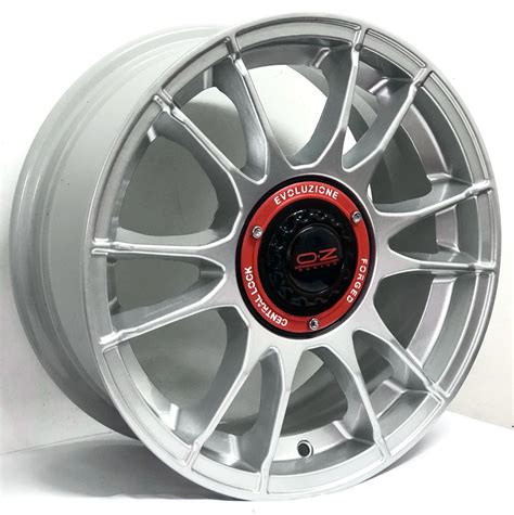 Kit 4 Rodas Aro 15x6 Oz Ultraleggera 4x100 108 Prata S281 Loja Sid