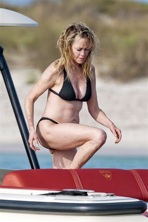 Melanie Griffith In Bikini On Vacation In Formentera