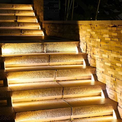 Triangular Intelligent Waterproof LED Solar Outdoor Step Lights Stairs ...