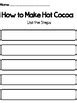 How To Make Hot Cocoa Procedural Writing By MsK Created TPT