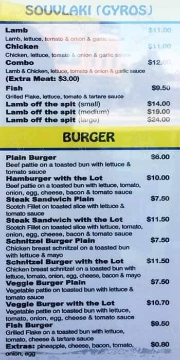 Menu At Flaked Out Fish And Chippery Fast Food Bentleigh