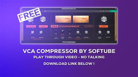 FREE VCA Compressor By Softube Play Through No Talking YouTube