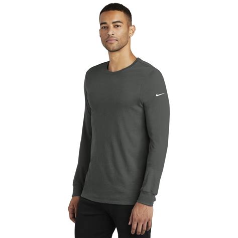 Nike® Dri Fit Cottonpoly Long Sleeve Tee