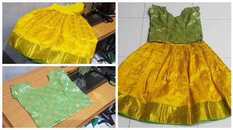 Basic Step By Step Pattu Langa Blouse Cutting And Stitching Full