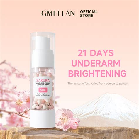 Gmeelan Sakura Gluta Underarm Whitening Cream Body Lotion Moisturizer