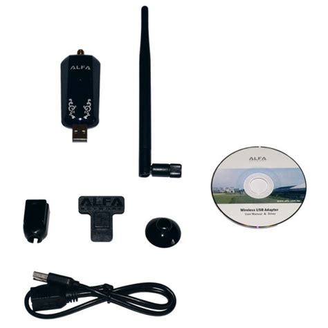 Alfa Network Awus036ew Cle Usb Wifi B G 500mw Antenne 5dbi