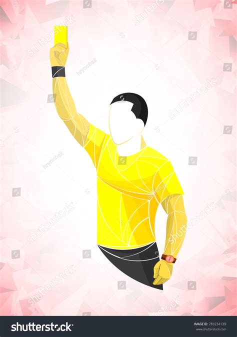 Soccer Referees Football Referees On Geometry Stock Vector Royalty