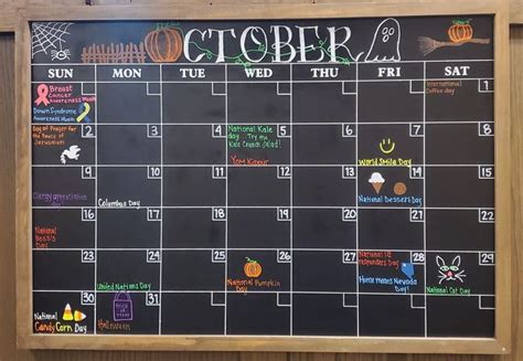 Pin On Art Chalkboard Calendar Whiteboard Calendar Dry Erase Calendar