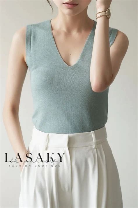 Lasaky Elegant And Sophisticated V Neck Layering Vest Chalecos