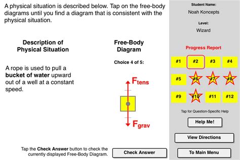 Free Body Diagrams Worksheet Physics