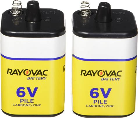 Rayovac 944 2r 6 Volt Heavy Duty Lantern Battery With Spring Terminals 2 Pack 2 Count Pack Of 1