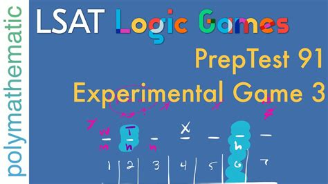 Preptest Experimental Game D One To One Order Game Lsat