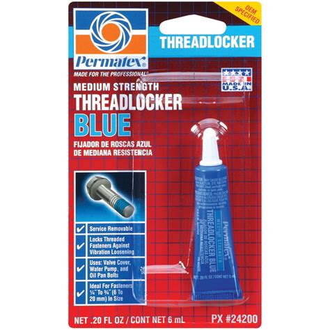 Permatex Threadlocker Blue Ml Tube Walmart