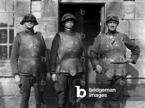 Image Of French Soldiers In Heavy Weight Body Armor Showing Effect Of