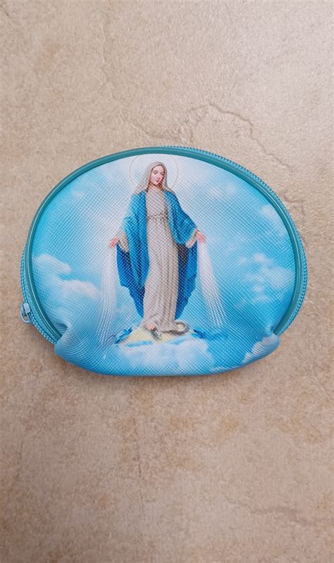 Our Lady Of Grace Zippered Rosary Pouch The ACTS Mission Store