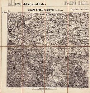 PORRETTA TERME 4 CARTE GEOGRAFICHE ISTITUTO GEOGRAFICO MILITARE IGM