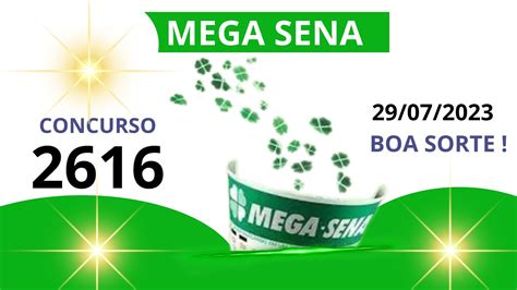 Mega Sena Resultado Mega Sena de Hoje 2616 Sábado 29 07 2023