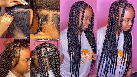 Knotless Braids Tutorial Beginner Friendly ️ Youtube