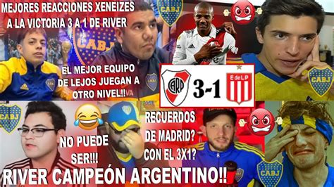 Mejores Reacciones Xeneizes Al River Campe N Argentino En El River Vs