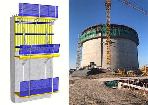 Modular Climbing Scaffolding System , Crane Lifted Climbing Formwork