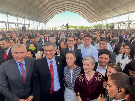 Asiste Claudia Sheinbaum A Toma De Protesta De Am Rico Villareal Como