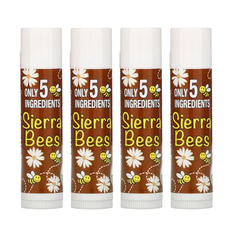 Sierra Bees Organic Lip Balms Coconut 4 Pack 15 Oz 425 G Each