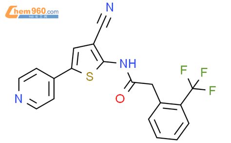 692866 66 3 Benzeneacetamide N 3 Cyano 5 4 Pyridinyl 2 Thienyl 2