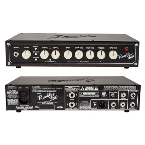 Fender Rumble 500 Head Rumble 210 Cabinet 500 Watts 700 Watts Combo Bass Amplifier Rumble