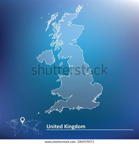 Map United Kingdom Vector Illustration Stock Vector Royalty Free