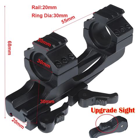 Low Profile Qd Ring Weaver Picatinny Rail Scope Mount Heavy Duty 6 Bolts 30mm 254mm Scope Ring