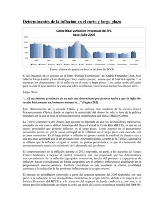 Determinantes De La Inflaci N En El Corto Y Largo Plazo Pdf