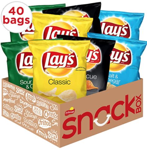 Amazon Lay S Potato Chips Variety Pack 40 Count Only 9 44