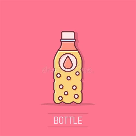 Icono De Botella De Agua En Estilo C Mico Pictograma De Ilustraci N De