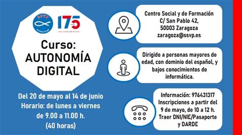 Curso de Autonomía digital de la Sociedad San Vicente de Paúl