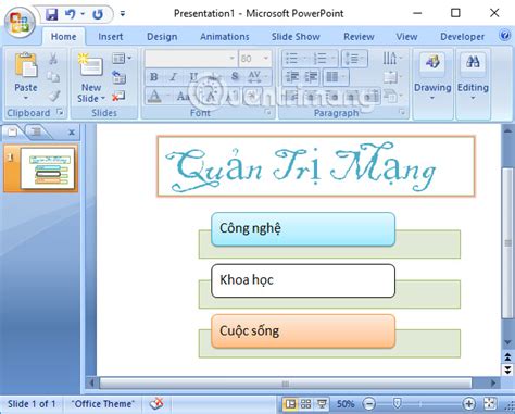 How to design PowerPoint with Text box and SmartArt - TipsMake.com