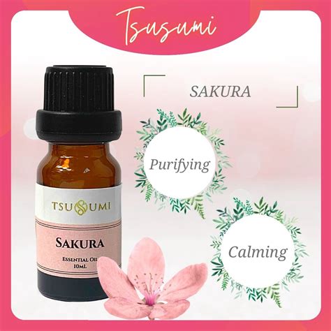 Sakura Essential Oil 10ml Water Soluble Aroma Air Diffuser Fragrance