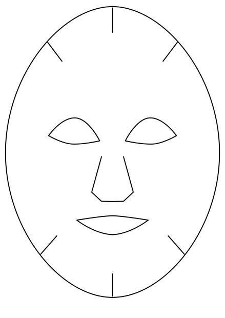 Simple Wicked Witch Mask Mask Template Paper Mask Template Paper